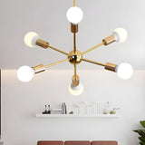 Load image into Gallery viewer, Metal Starburst Chandelier Light Modernist 6 Lights