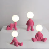 Load image into Gallery viewer, Nordic Chrome Little Golden Man Table Lamp Children&#39;s Room Night Lights