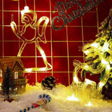 Load image into Gallery viewer, 3D Christmas Decoration Window Hanging Lights with Suction Cup