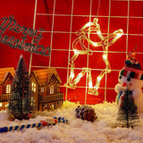 Load image into Gallery viewer, 3D Christmas Decoration Window Hanging Lights with Suction Cup