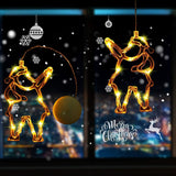 Load image into Gallery viewer, 3D Christmas Decoration Window Hanging Lights with Suction Cup