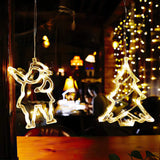 Load image into Gallery viewer, 3D Christmas Decoration Window Hanging Lights with Suction Cup