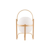 Load image into Gallery viewer, Japanese Natural Wood Base Glass Table lamp