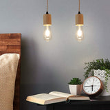 Load image into Gallery viewer, Industrial 16.4FT Wood Pendant Light Cord Kit With Switch