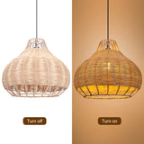 Load image into Gallery viewer, Hand-Woven Rattan Pendant Lampshade Wicker Chandelier