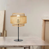 Load image into Gallery viewer, Hand-Woven Rattan Floor Lamps &amp; Table Lamp Vintage Design
