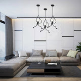 Load image into Gallery viewer, Modern Creative Iron People Lamp Adjustable Height Iron Chandelier