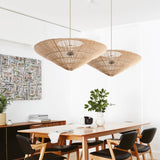 Load image into Gallery viewer, Rattan Vintage Umbrella Pendant Light
