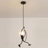 Load image into Gallery viewer, Modern Creative Iron People Lamp Adjustable Height Iron Chandelier