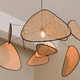Load image into Gallery viewer, Retro Rattan Chandelier Handmade Pendant Lampshade