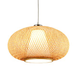 Load image into Gallery viewer, Mid-century Handicraft Ceiling Light Handmade Bamboo Pendant