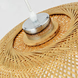 Load image into Gallery viewer, Mid-century Handicraft Ceiling Light Handmade Bamboo Pendant