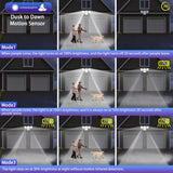 Load image into Gallery viewer, 4 Heads Solar Powered Motion Sensor Flood Lights